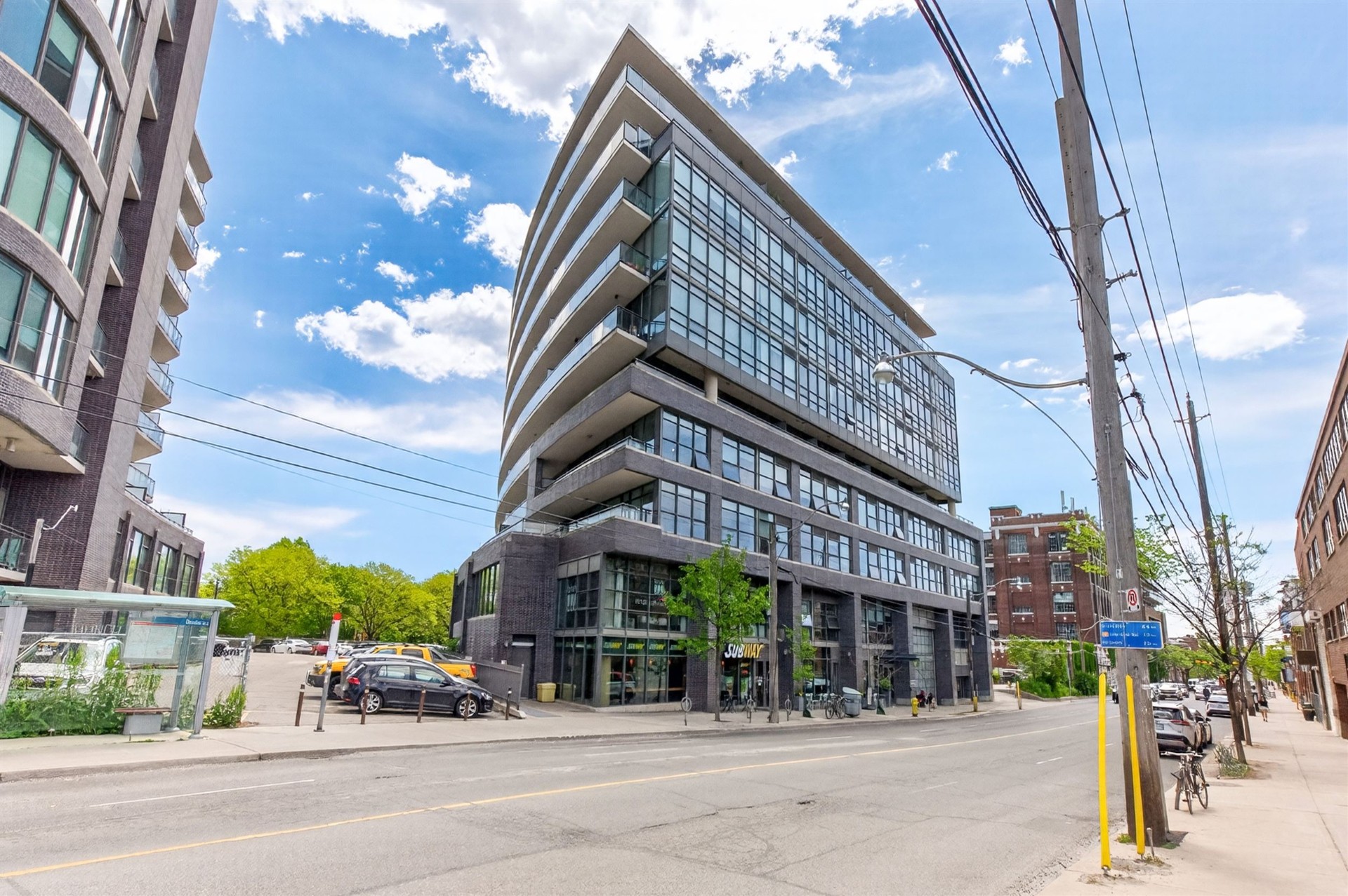319 Carlaw Ave — Work Lofts building exterior corner view